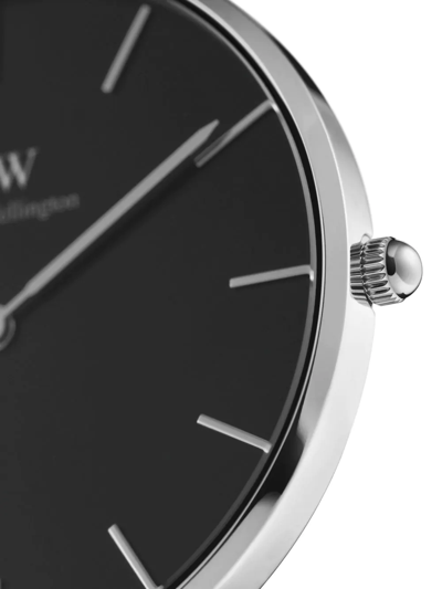 Shop Daniel Wellington Petite Sterling 32mm In Schwarz