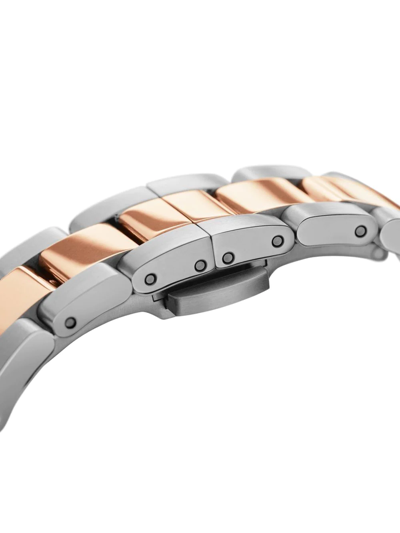 Daniel Wellington Women's Iconic Link Lumine Two-tone Stainless Steel Watch 28mm In Silber
