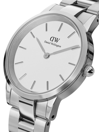 Shop Daniel Wellington Iconic Link 32mm In Weiss