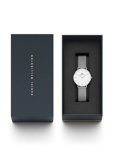 Shop Daniel Wellington Petite Sterling 32mm In Weiss