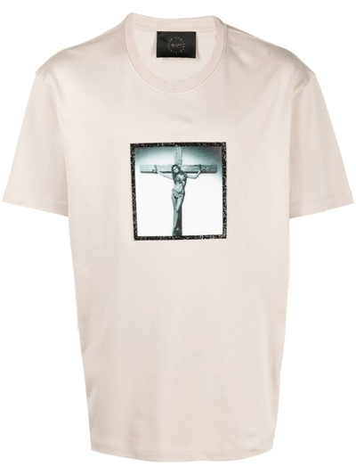 Shop Limitato Photograph-print T-shirt In Neutrals