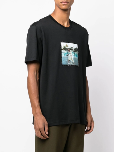 Shop Limitato Photograph-print T-shirt In Black