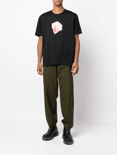 Limitato Graphic-print Short-sleeve T-shirt In Black
