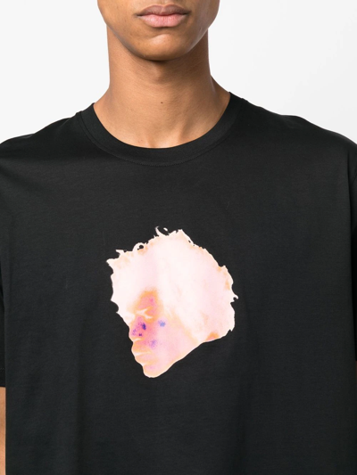 Limitato Graphic-print Short-sleeve T-shirt In Black