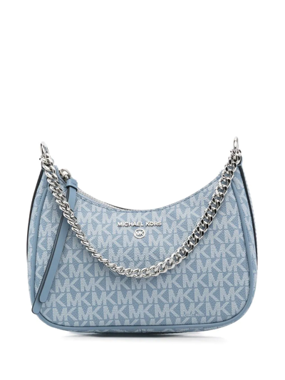 Michael kors 2024 monogram handbag blue