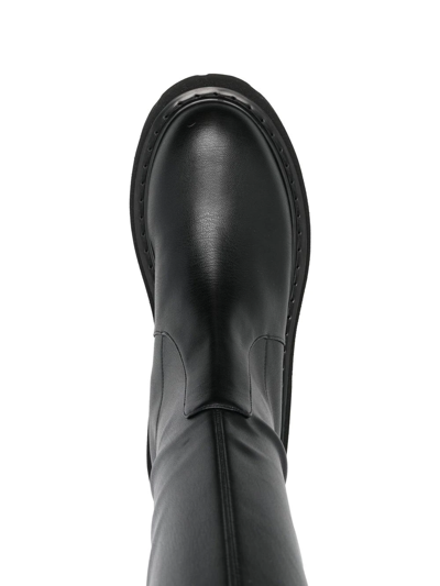 Casadei Leather Over-the-knee Boots In Schwarz