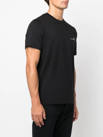 Shop A.p.c. Item Logo-print T-shirt In Schwarz