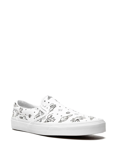 Vans Classic Slip-on Sneakers In White