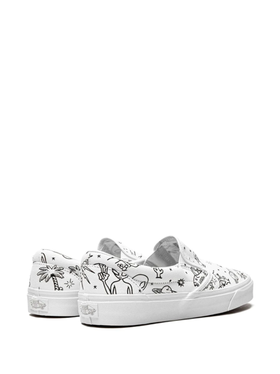 Shop Vans Classic Slip-on "ufo In White