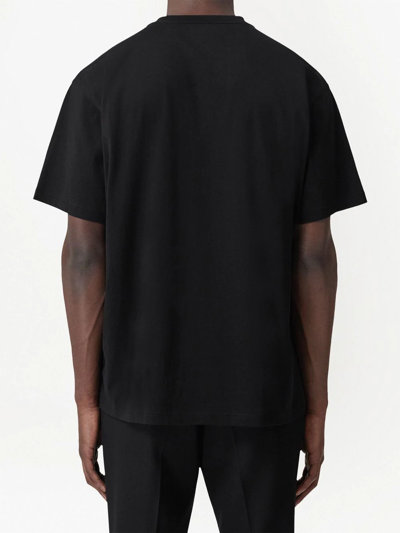 Burberry The  Cotton T-shirt Is The Perfect Compromise Between Luxury And Basic Wear In Black
