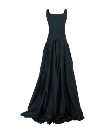 Shop Dsquared2 Long Dress In Dark Green