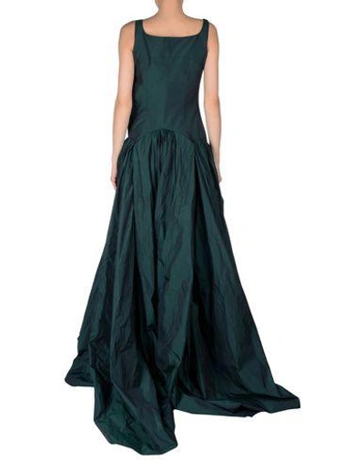 Shop Dsquared2 Long Dress In Dark Green