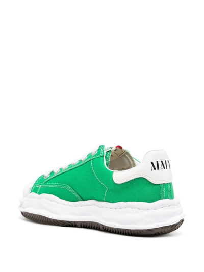 Miharayasuhiro Chunky Rubber-sole Sneakers In Green
