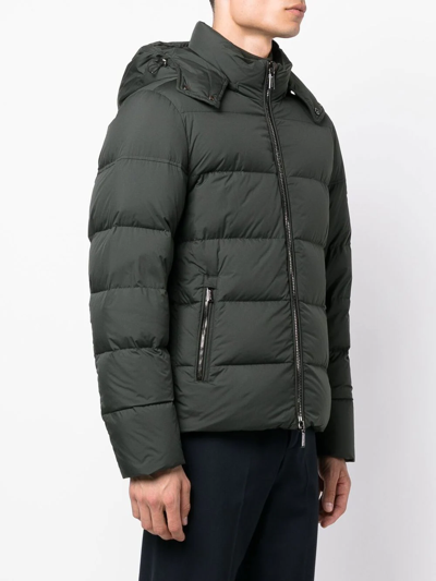 Moorer Quilted-finish Puffer Jacket In 绿色