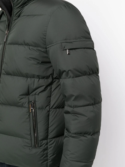 Moorer Quilted-finish Puffer Jacket In 绿色
