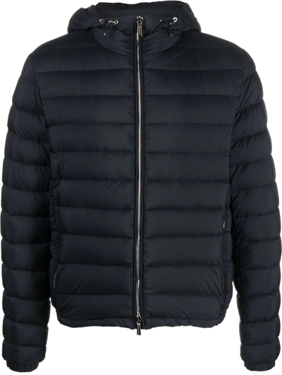 Shop Moorer Quilted-finish Puffer Jacket In 蓝色