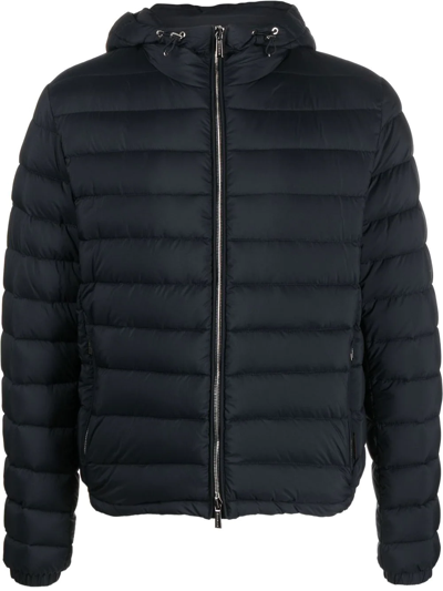 Moorer Quilted-finish Puffer Jacket In 蓝色