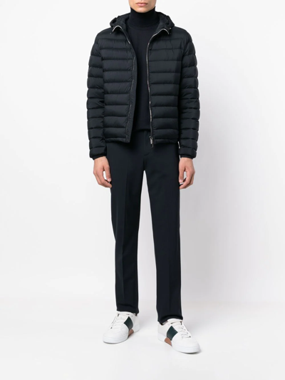 Shop Moorer Quilted-finish Puffer Jacket In 蓝色