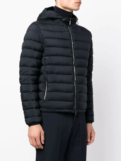 Moorer Quilted-finish Puffer Jacket In 蓝色