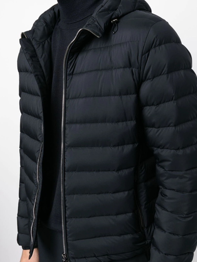 Shop Moorer Quilted-finish Puffer Jacket In 蓝色