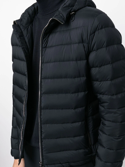 Moorer Quilted-finish Puffer Jacket In 蓝色