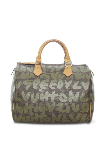 Stephen Sprouse x Louis Vuitton Green Graffiti Speedy 30