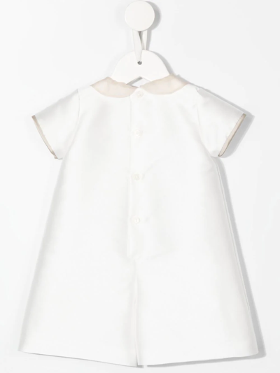 La Stupenderia Front Gathered-detail Romper In 白色