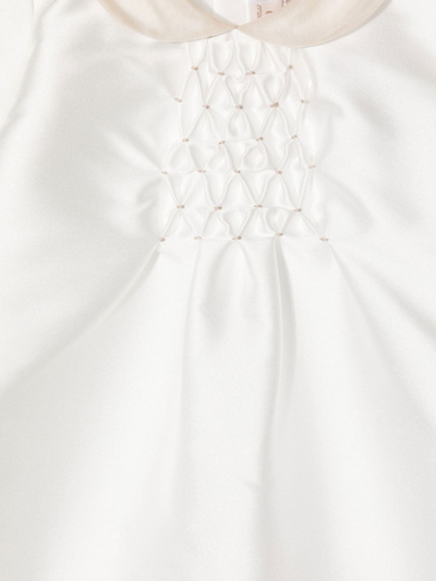 La Stupenderia Front Gathered-detail Romper In 白色