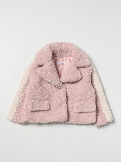 Shop Monnalisa Coat  Kids In Pink