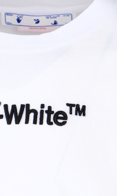 OFF WHITE SS22 BACK LOGO EMBOIDERY TEE WEB : whitestorekl.com