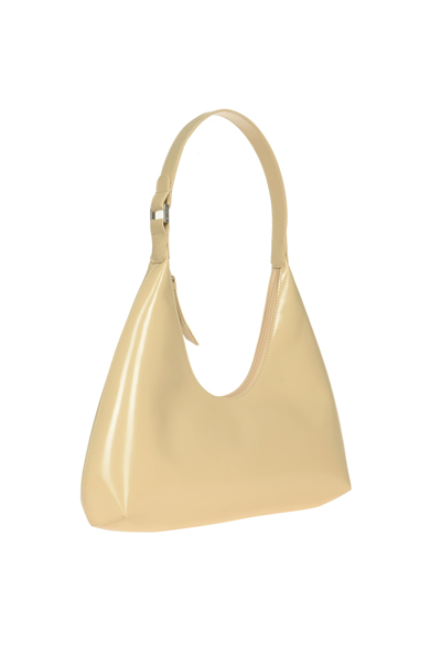 Shop By Far Amber Sable Semi Patent Tote