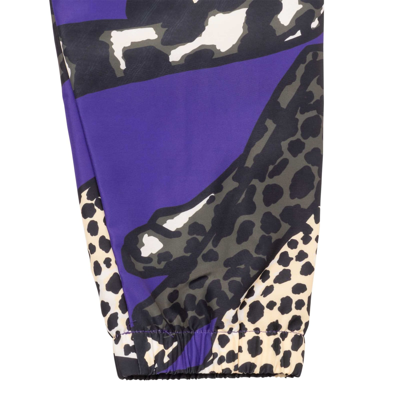 Shop Kenzo Trousers With Print In Purple