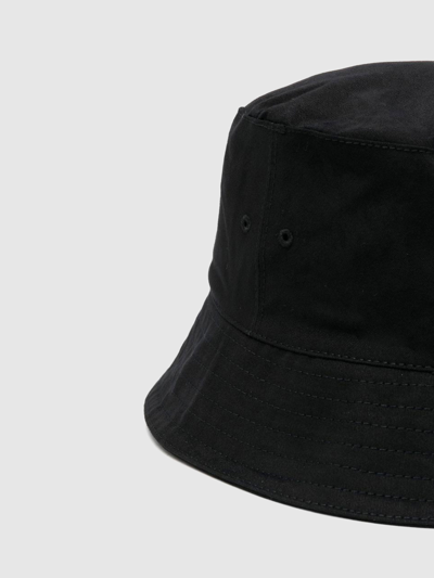 Shop Off-white Helvetica Bucket Hat In Black