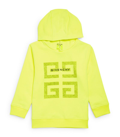 Shop Givenchy Kids 4g Logo Hoodie (6-12 Years) In Yellow