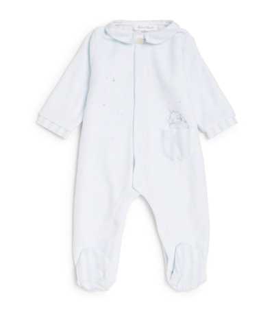 Shop Tartine Et Chocolat Bunny Pocket All-in-one (0-18 Months) In Blue