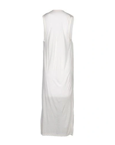 Shop Isabel Benenato Midi Dress In White