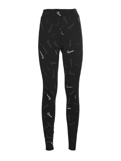 Nike Dance Pack High-waisted All Over Print Leggings In Black | ModeSens
