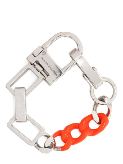 Shop Heron Preston Chain Link Bracelet In Silver