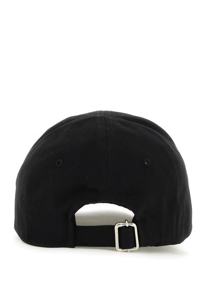 Off-white Arrow Drill Baseball Cap With 3d Embroidery In Black