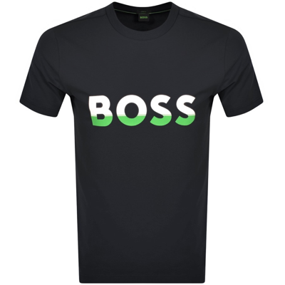 Shop Boss Athleisure Boss Tee 1 T Shirt Navy
