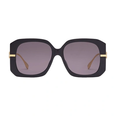 Shop Fendi Graphy Sunglasses In Noir