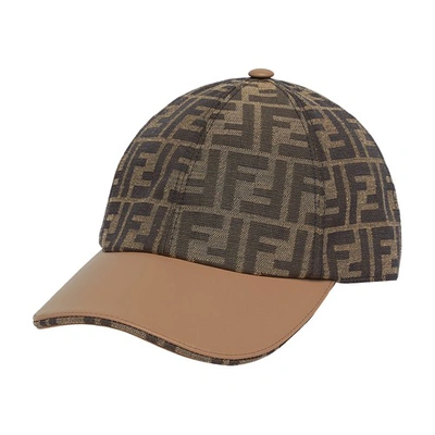 Shop Fendi Hat In Marron