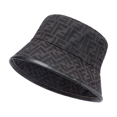 Shop Fendi Bucket Hat In Noir