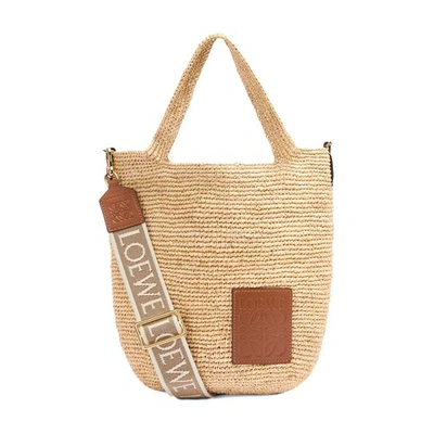 Shop Loewe Slit Mini Bag In Natural Tan