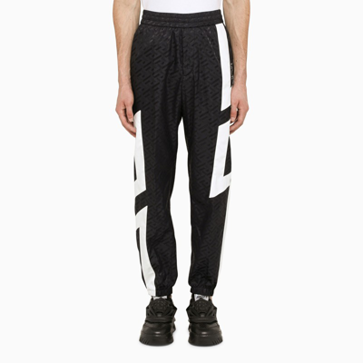 Shop Versace | Black Joggers With Logo