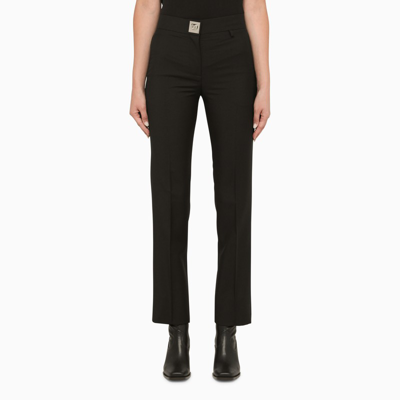 Shop Givenchy | Black Wool And Mohair Skinny Trousers