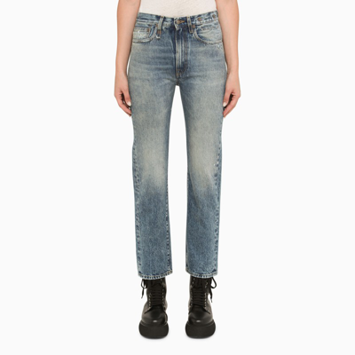 Shop R13 Blue Denim Slim Jeans