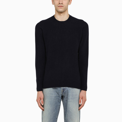 Shop Drumohr Blue Merino Wool Sweater