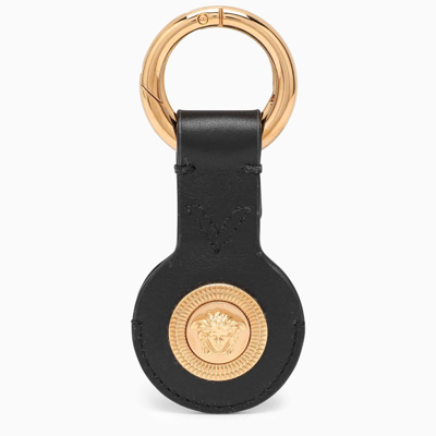 Shop Versace | Black Leather Key Ring