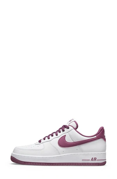 Shop Nike Air Force 1 '07 Sneaker In White/ White/ Bordeaux